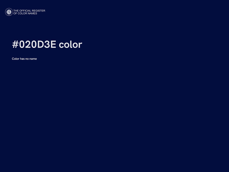 #020D3E color image