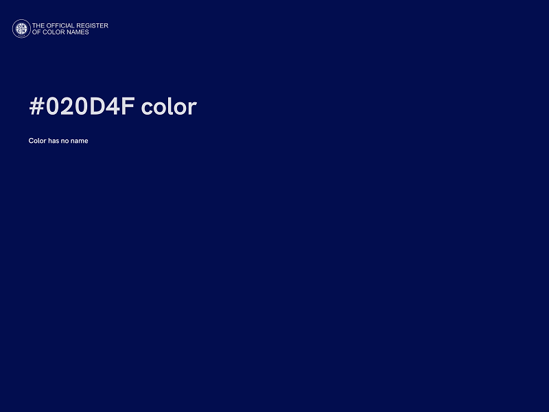 #020D4F color image