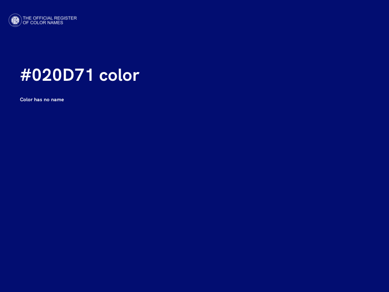 #020D71 color image
