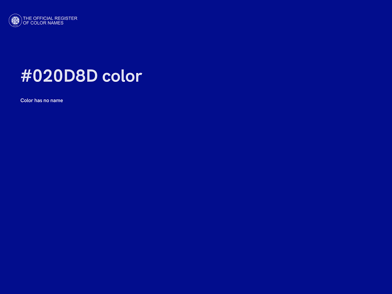 #020D8D color image