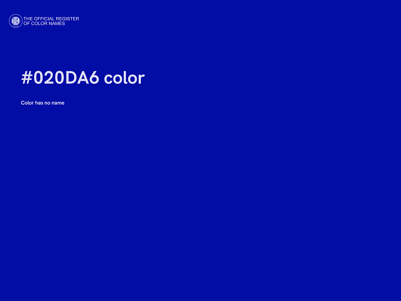 #020DA6 color image