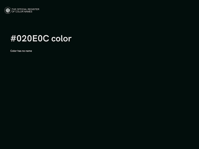 #020E0C color image