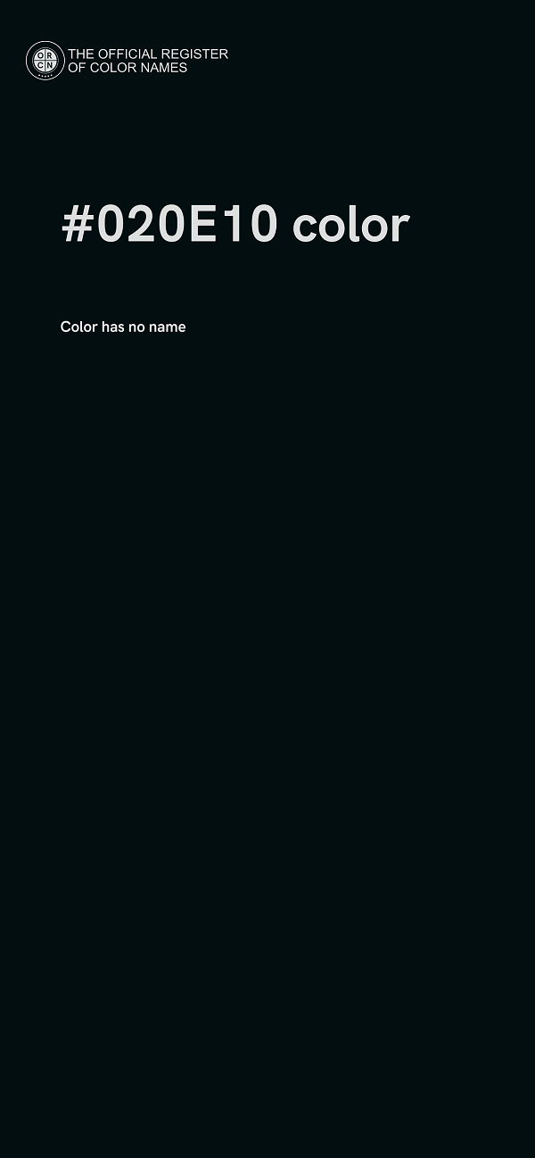 #020E10 color image
