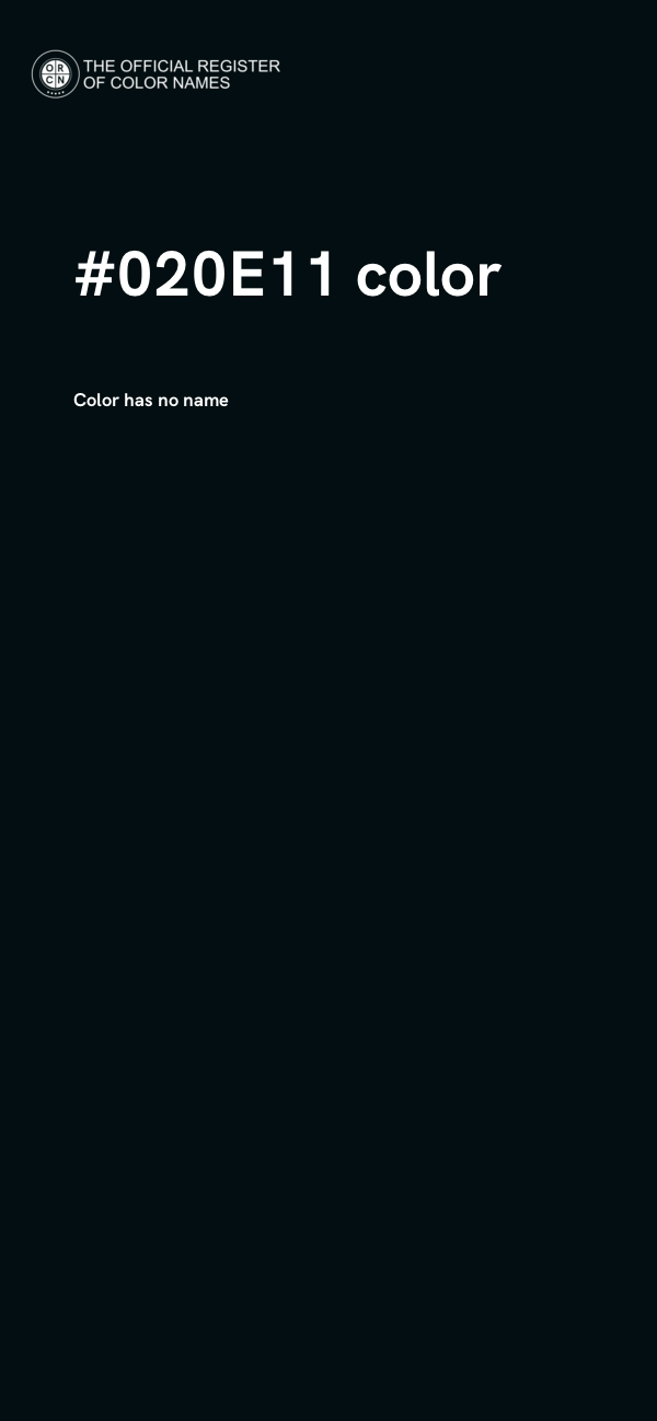 #020E11 color image