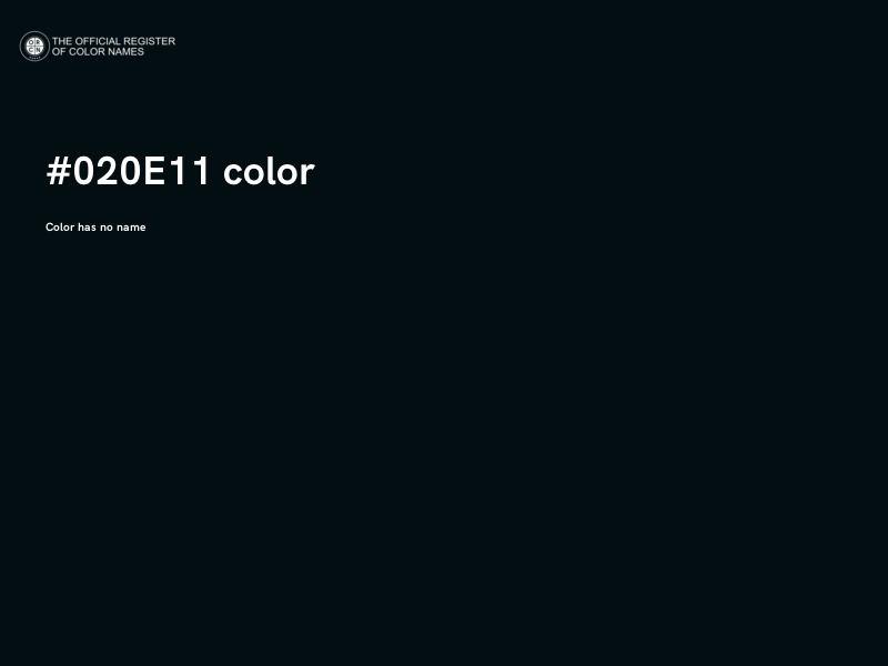 #020E11 color image