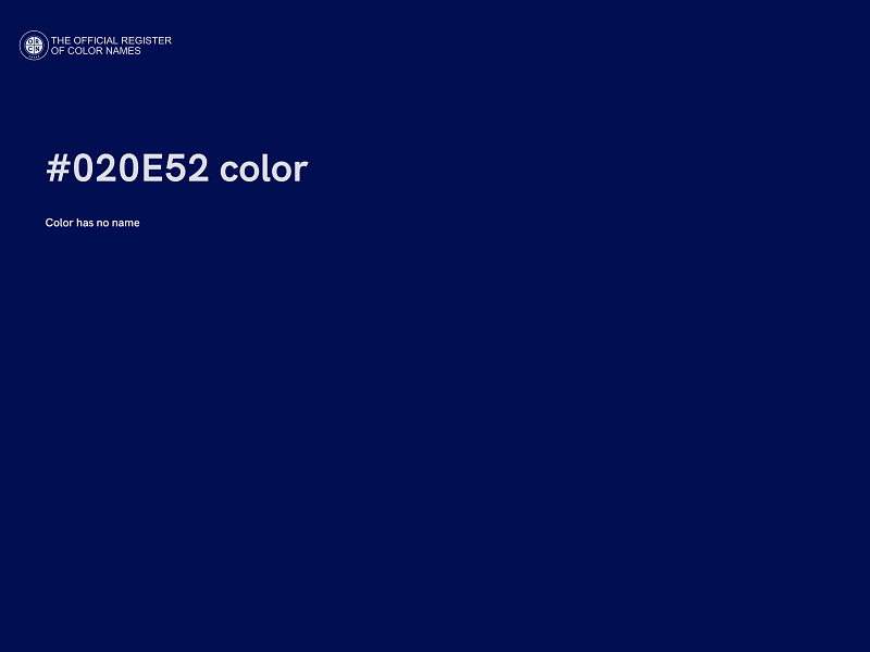 #020E52 color image