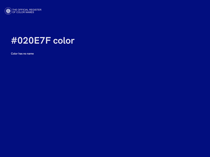 #020E7F color image