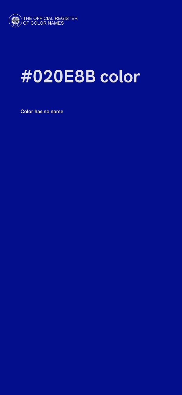 #020E8B color image