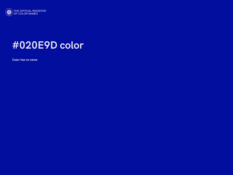 #020E9D color image