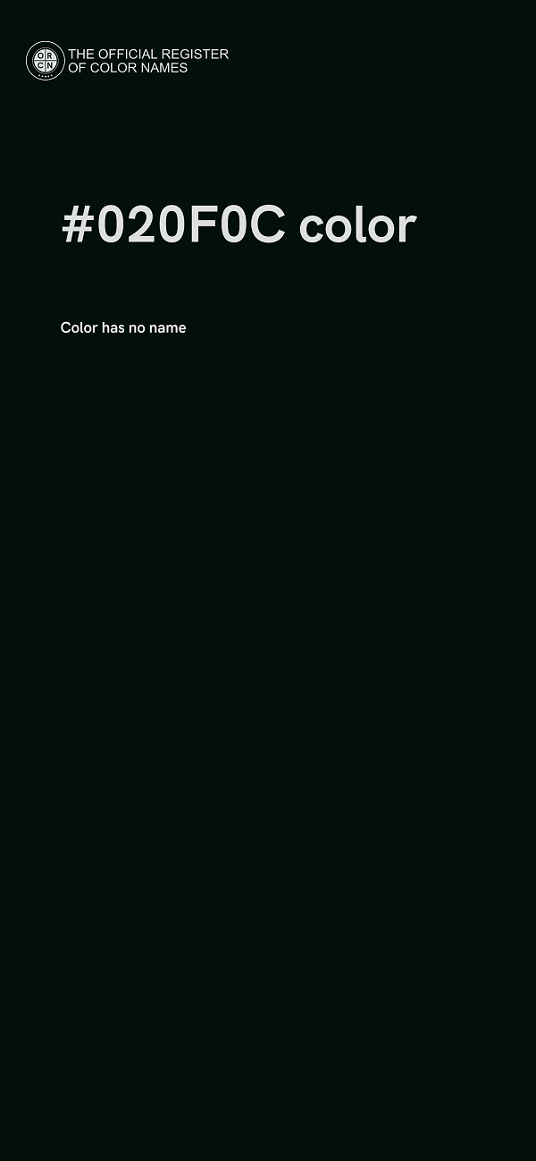 #020F0C color image