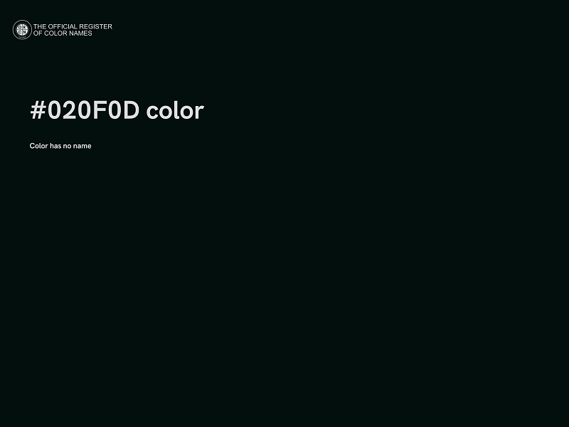 #020F0D color image