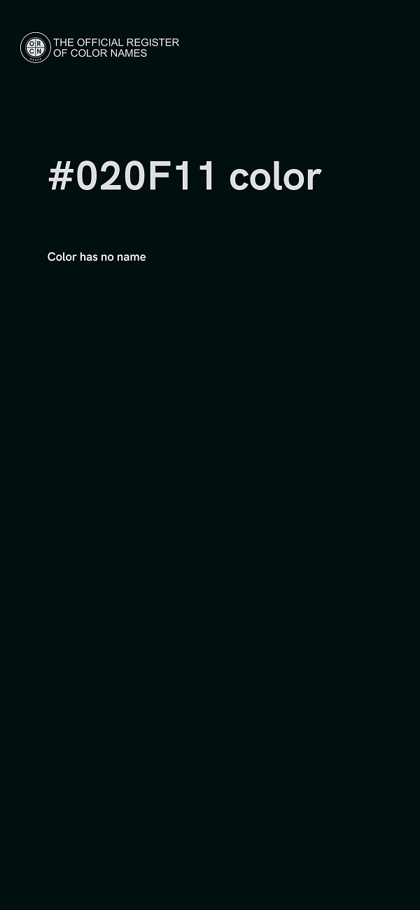 #020F11 color image