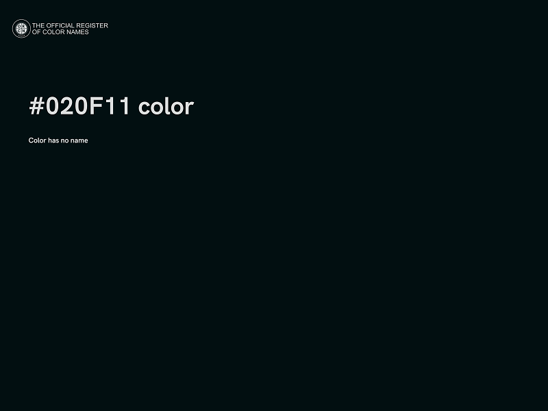 #020F11 color image