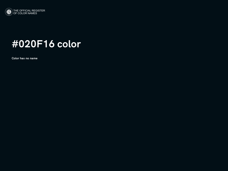 #020F16 color image