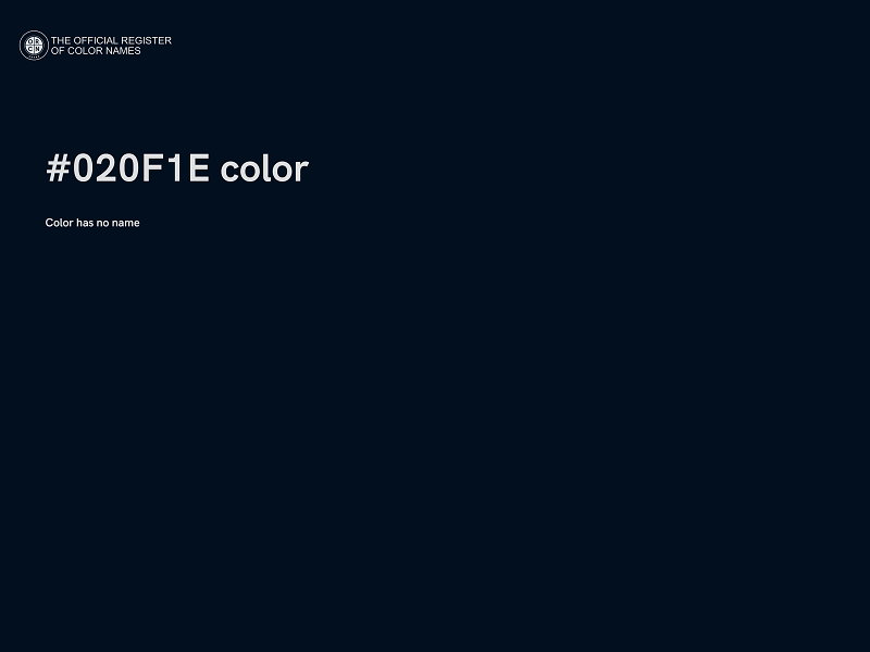 #020F1E color image