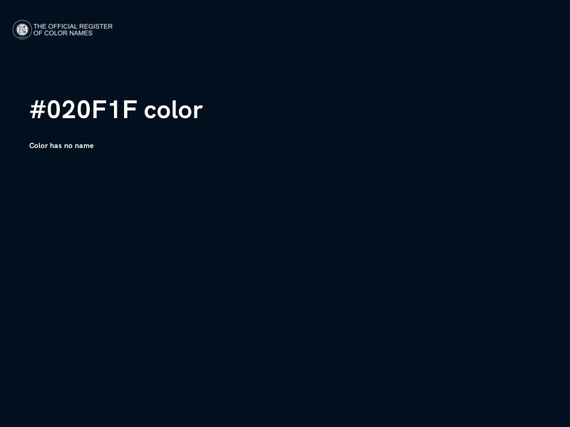#020F1F color image