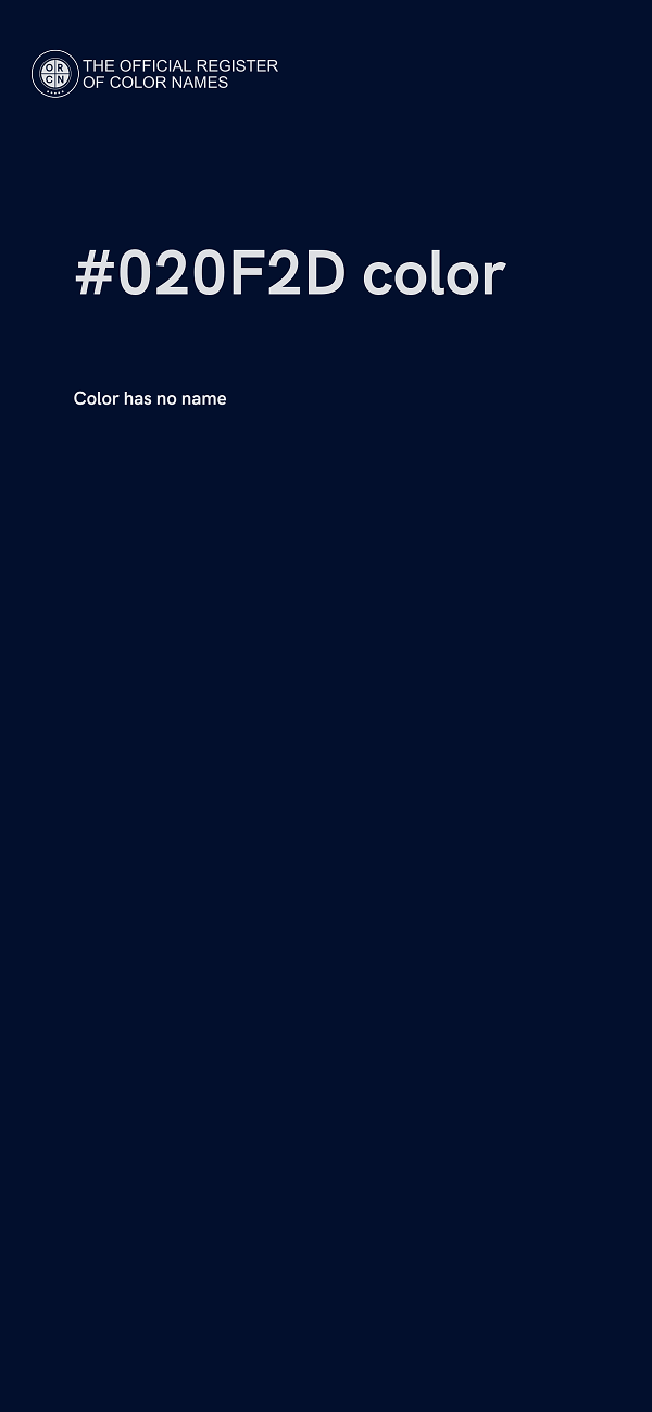#020F2D color image
