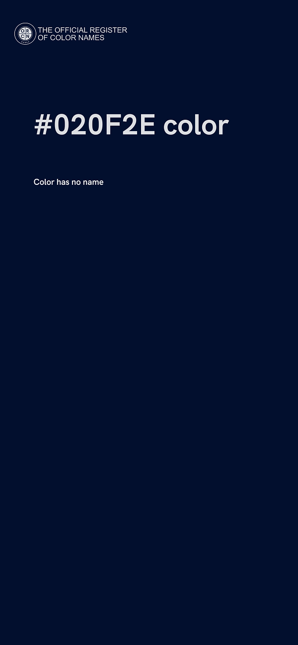 #020F2E color image