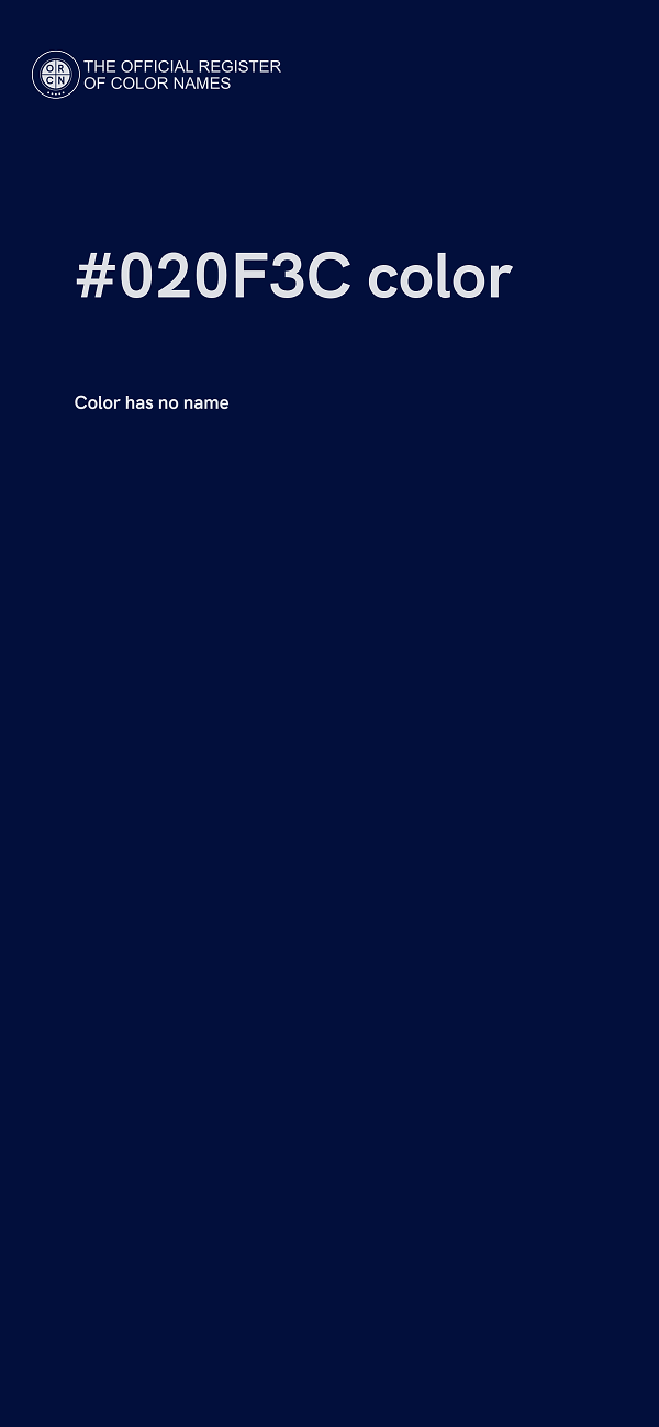 #020F3C color image