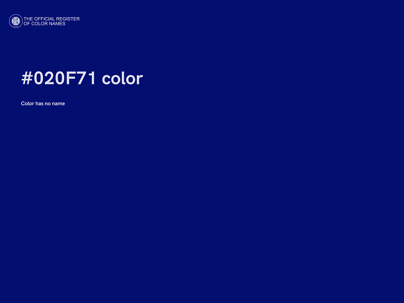 #020F71 color image