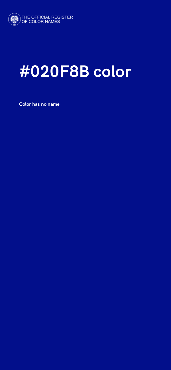 #020F8B color image