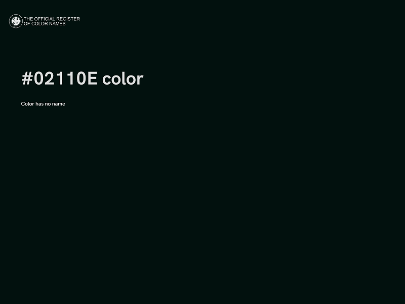 #02110E color image