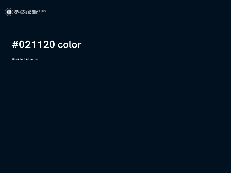 #021120 color image