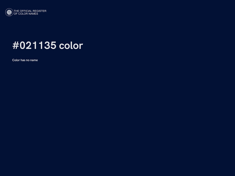 #021135 color image