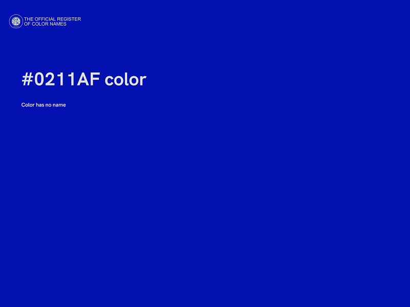 #0211AF color image