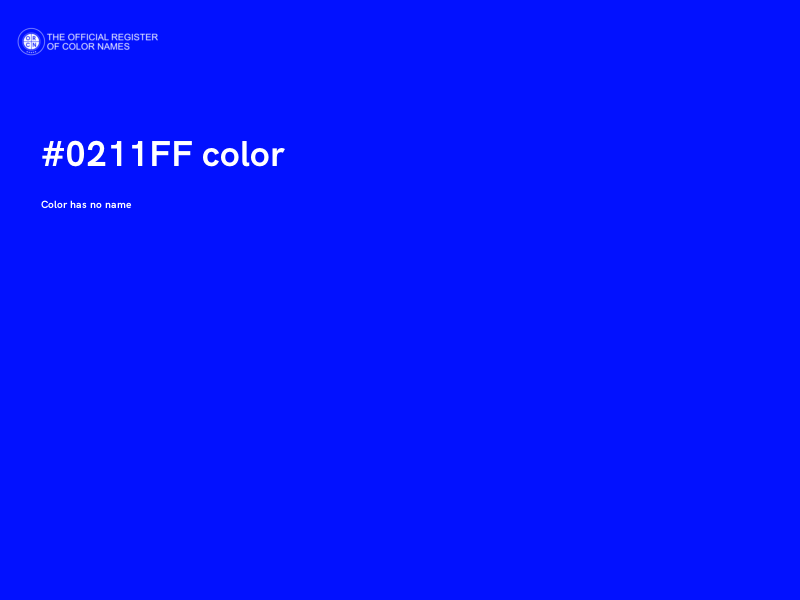 #0211FF color image