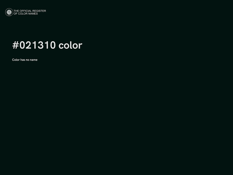#021310 color image
