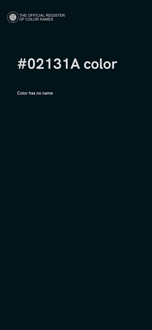 #02131A color image
