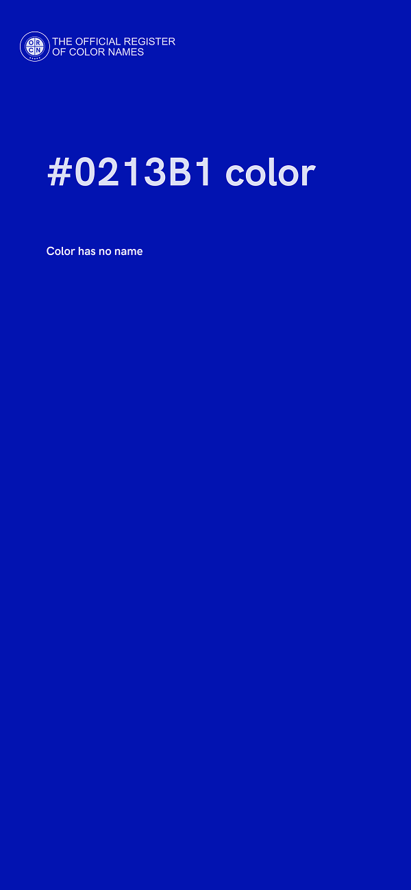 #0213B1 color image
