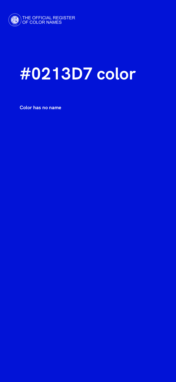 #0213D7 color image