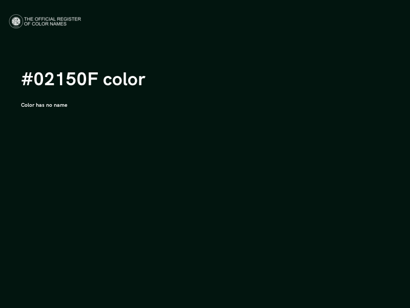 #02150F color image