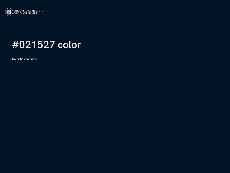#021527 color image