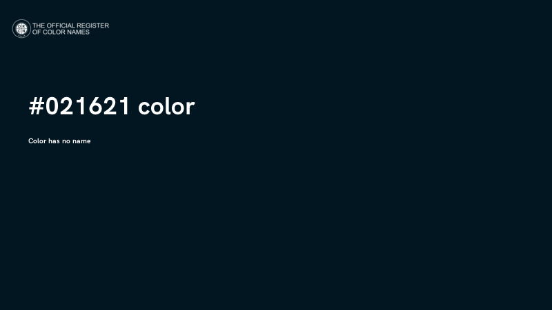 #021621 color image