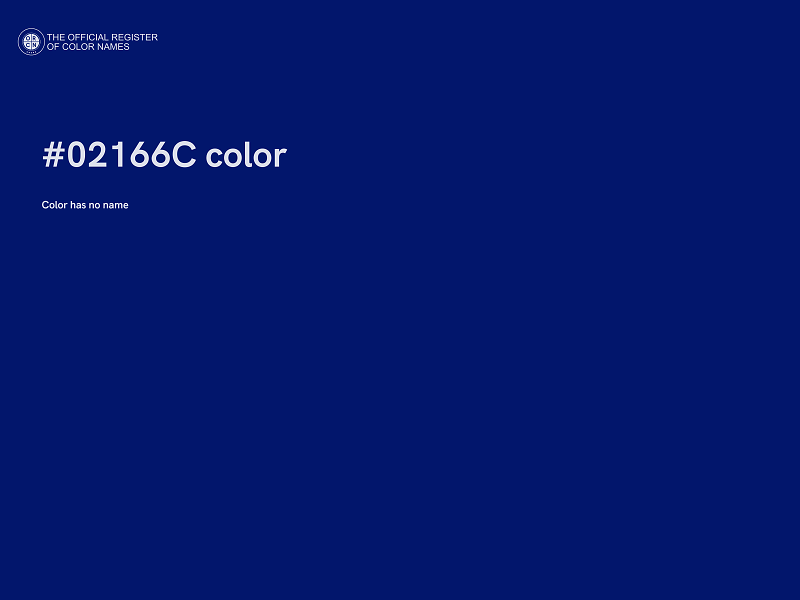 #02166C color image