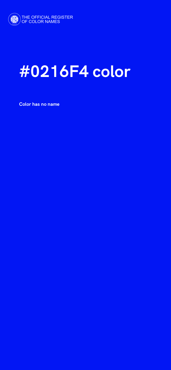 #0216F4 color image