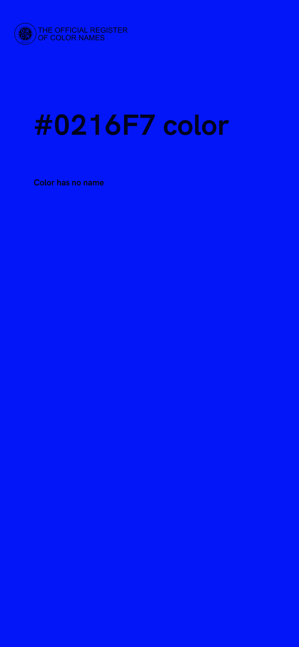 #0216F7 color image