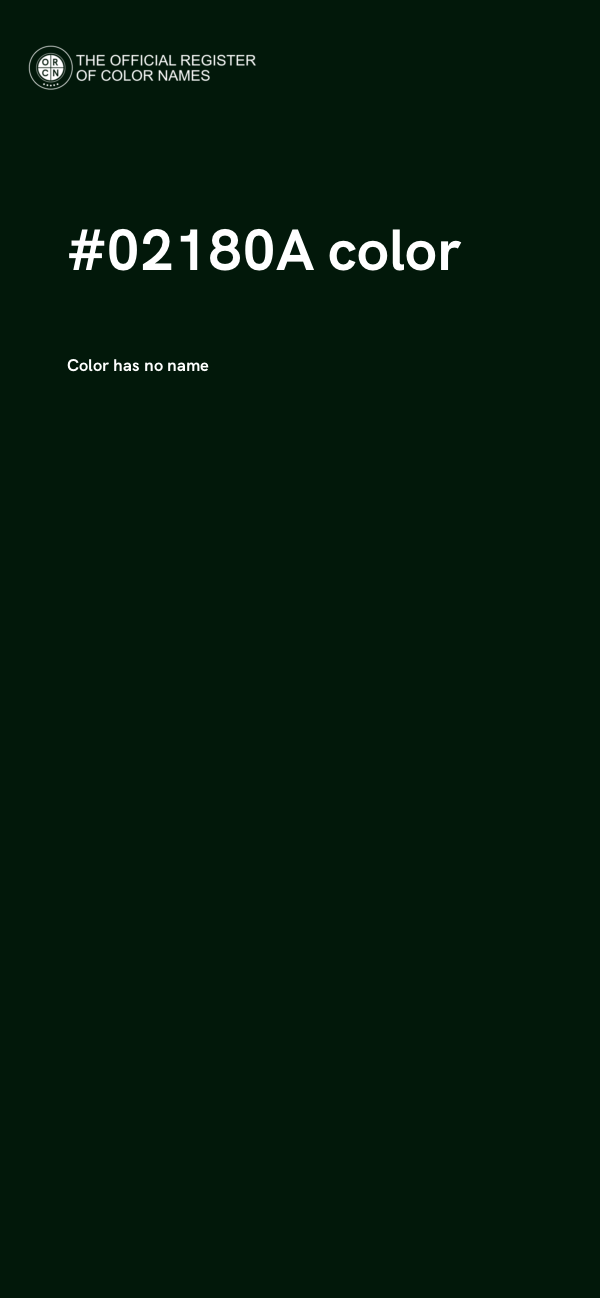 #02180A color image