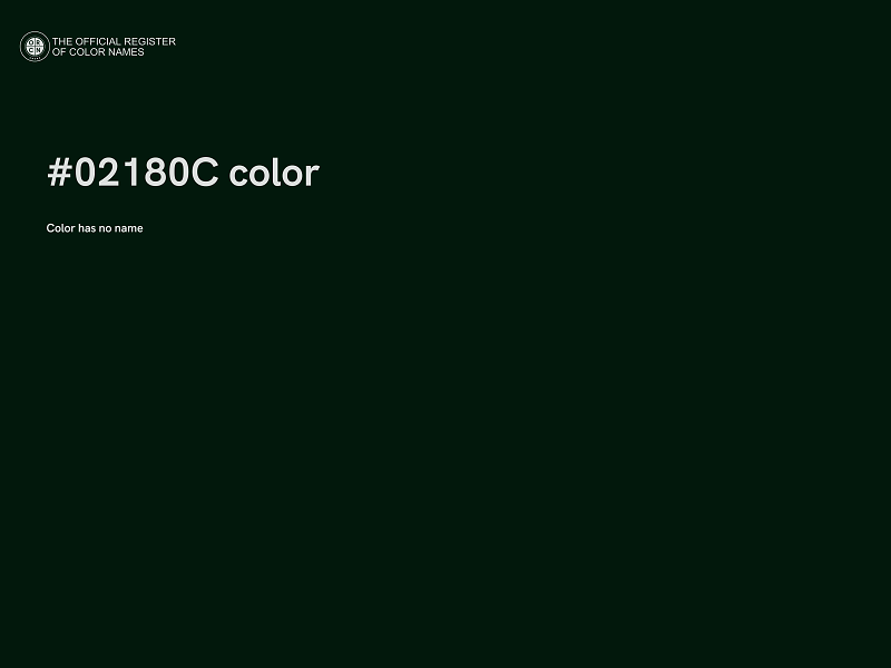 #02180C color image