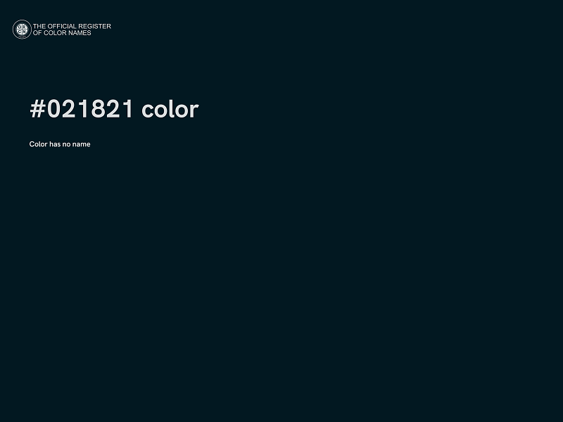 #021821 color image