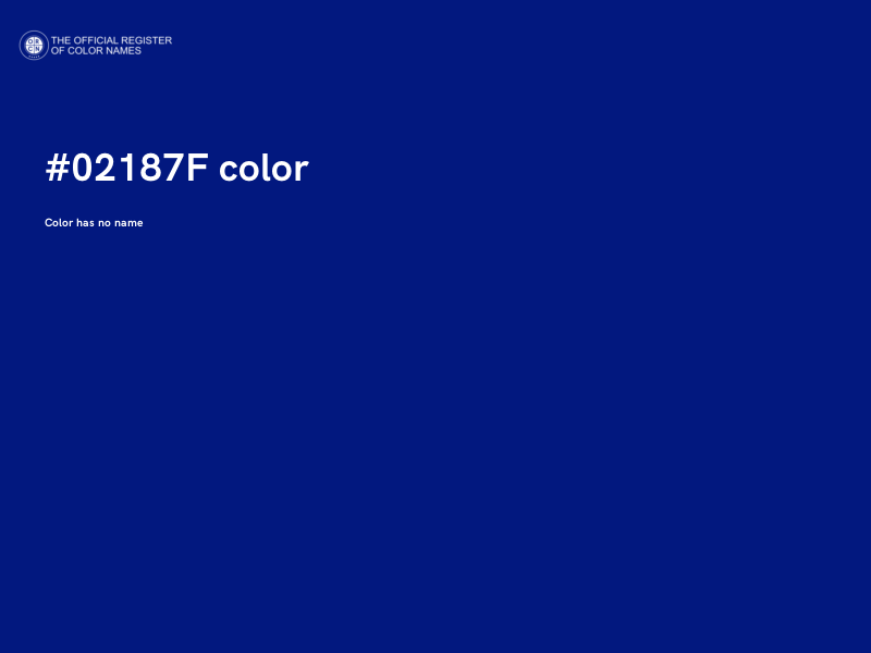 #02187F color image