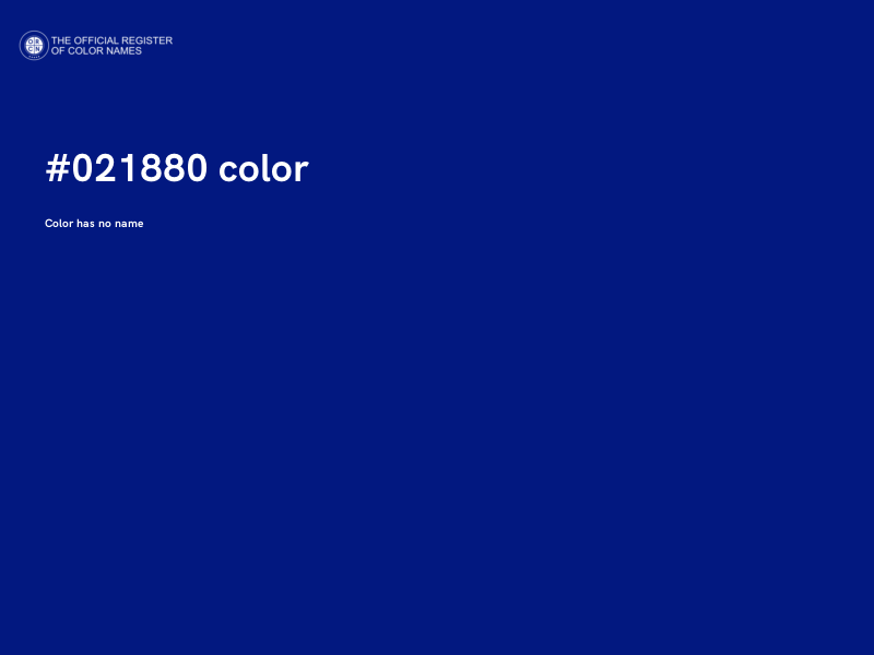#021880 color image
