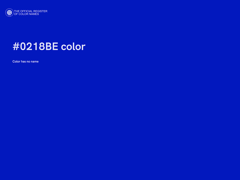 #0218BE color image