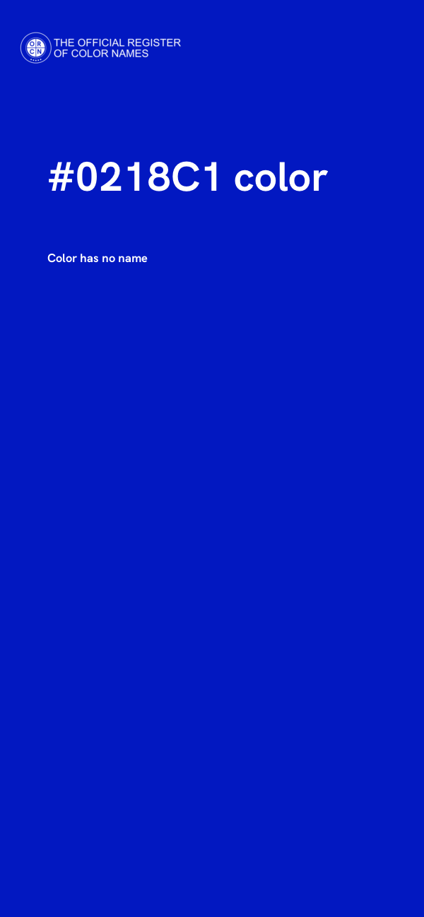 #0218C1 color image