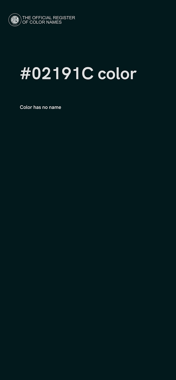 #02191C color image