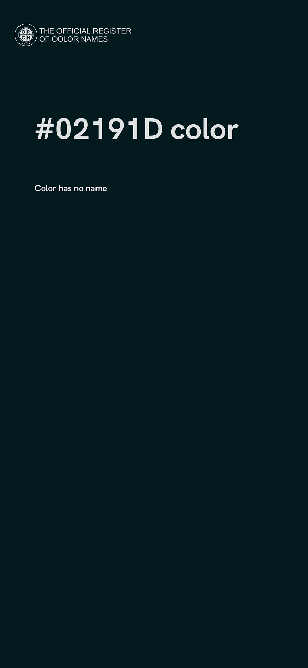 #02191D color image