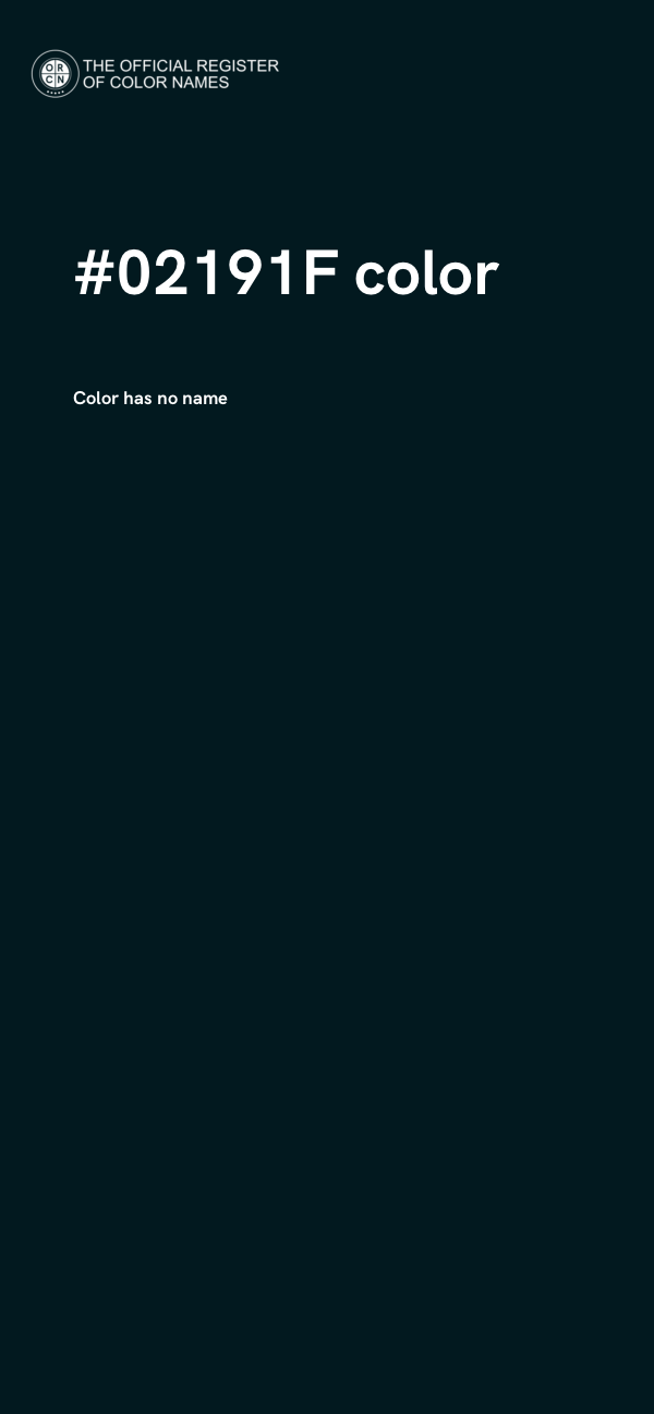 #02191F color image
